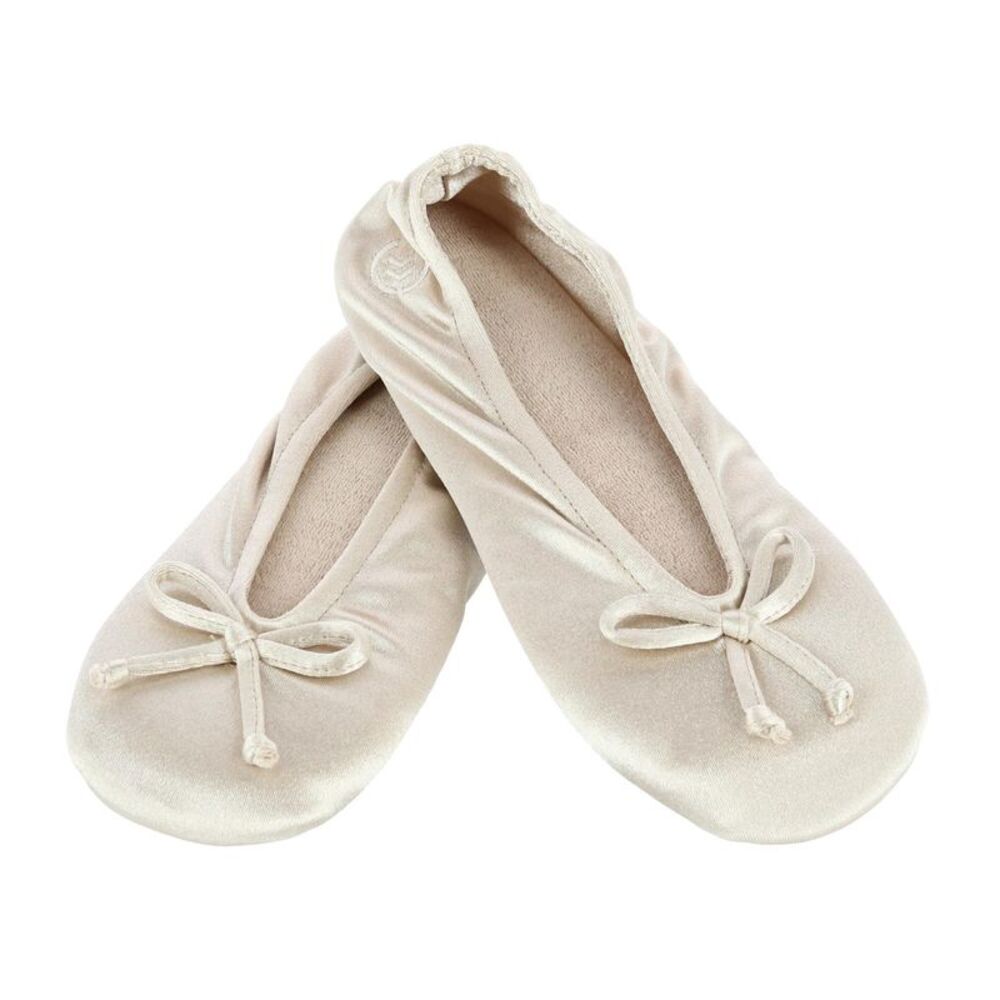 Isotoner Women's Satin Classic Ballerina Slippers